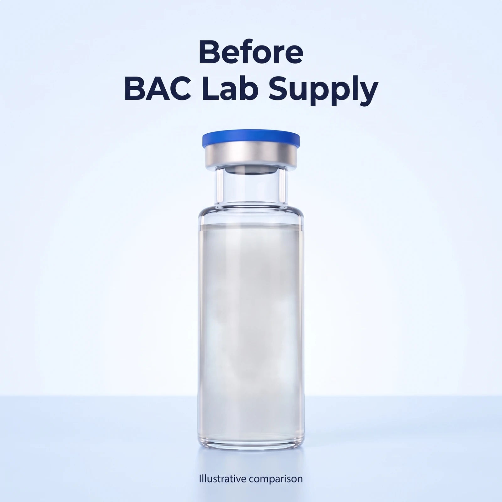 Illustrative unbranded cloudy vial